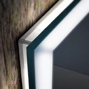 Specchio retroilluminato trucco led con ingranditore 2x lucetta, misura 100x70