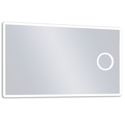 Specchio retroilluminato trucco led con ingranditore 2x lucetta, misura 120x70