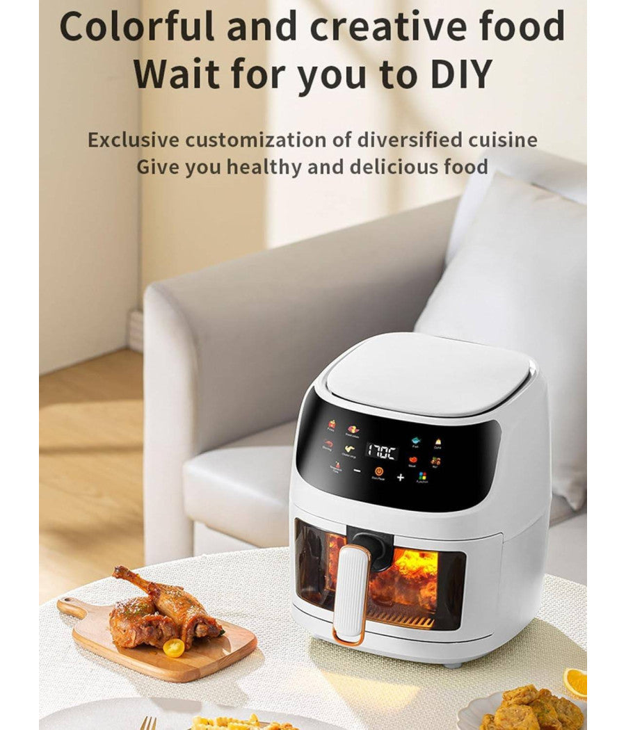 Miglior Friggitrice Ad Aria Da 8 Lt 1350w Display Control Smart Forno Visibile         