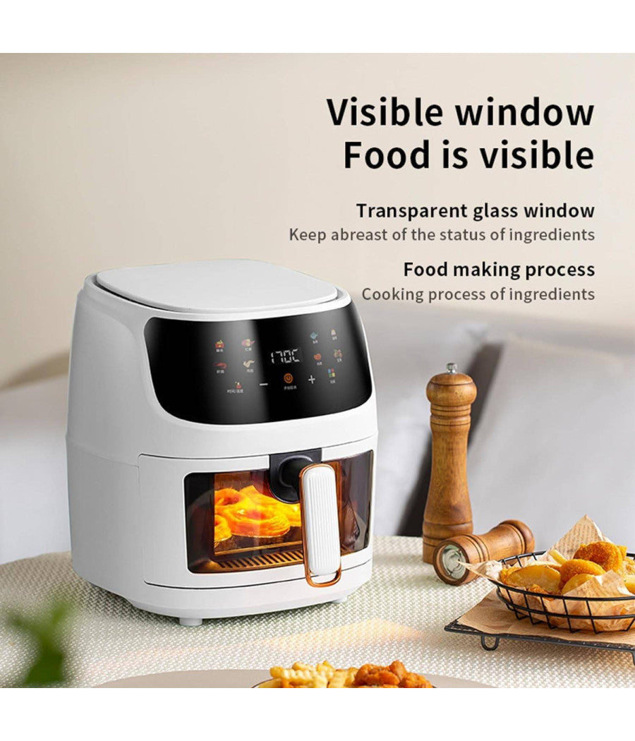 Miglior Friggitrice Ad Aria Da 8 Lt 1350w Display Control Smart Forno Visibile         