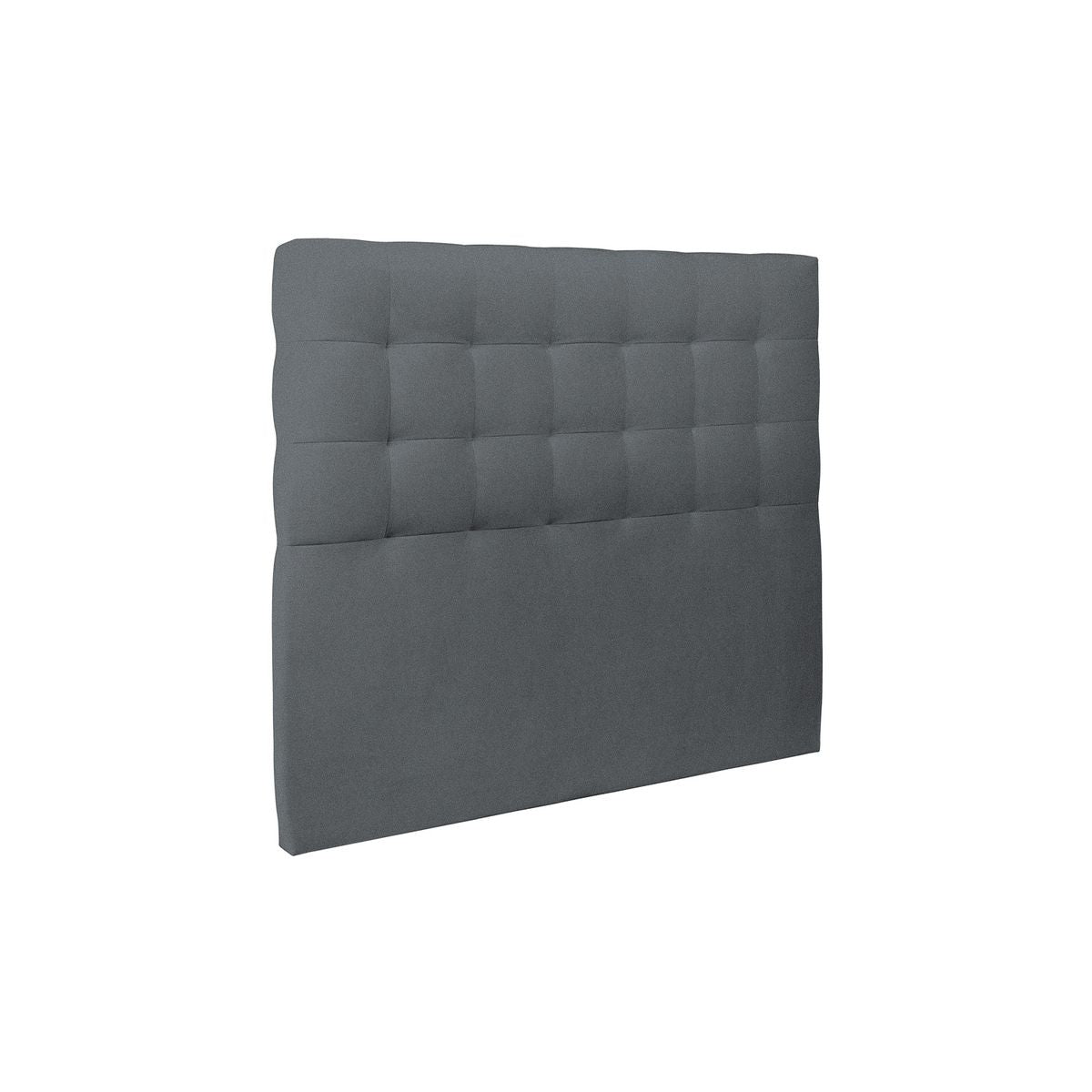 Letto 135x190 cm con testiera imbottita - Tessuto velluto