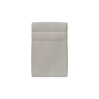 Letto 90x200 cm con testiera in linea - Tessuto velluto
