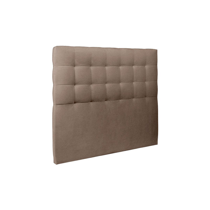 Letto 135x190 cm con testiera imbottita - Tessuto velluto