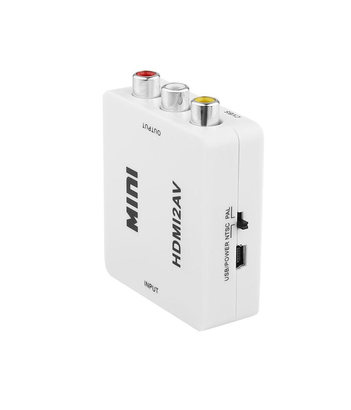 Mini Adattatore Video Digitale Hdmi A Av Rca Convertitore Digitale Analogico         