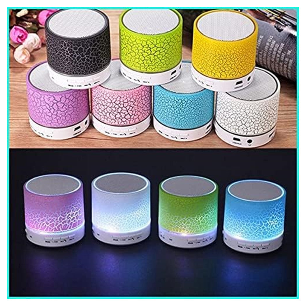 Trade Shop - Mini Altoparlante Bluetooth Con Luce Led Usb Bomboniere Regalo Per Adulti Bambini         