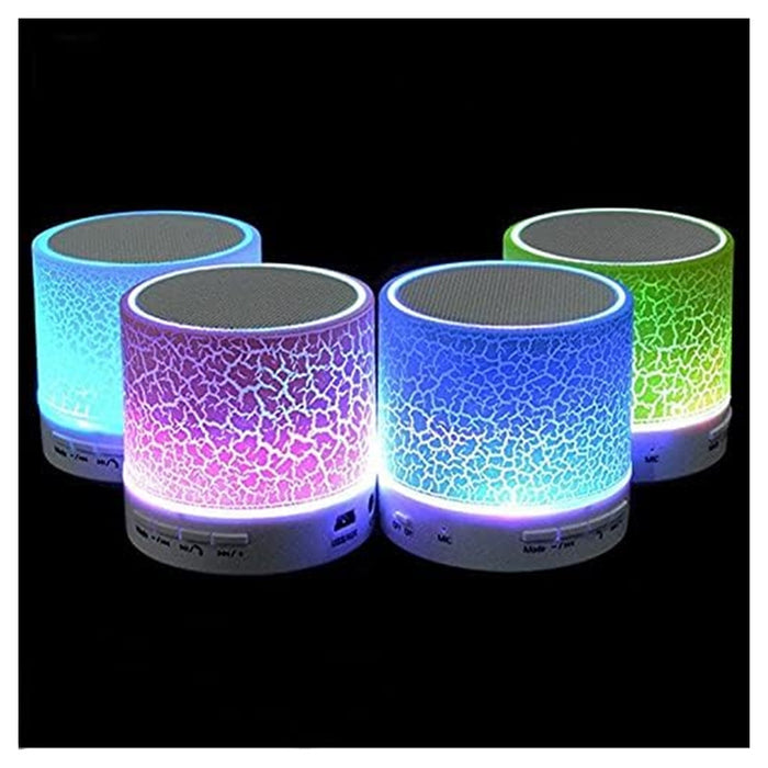 Trade Shop - Mini Altoparlante Bluetooth Con Luce Led Usb Bomboniere Regalo Per Adulti Bambini         