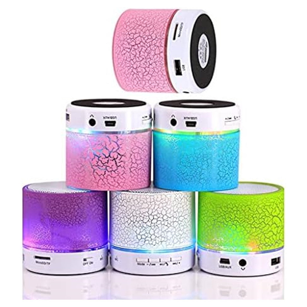 Trade Shop - Mini Altoparlante Bluetooth Con Luce Led Usb Bomboniere Regalo Per Adulti Bambini         
