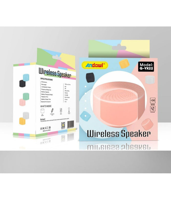 Mini Altoparlante Wireless Bluetooth 3w Durata Della Batteria Fino 4 Ore Q-yx22         
