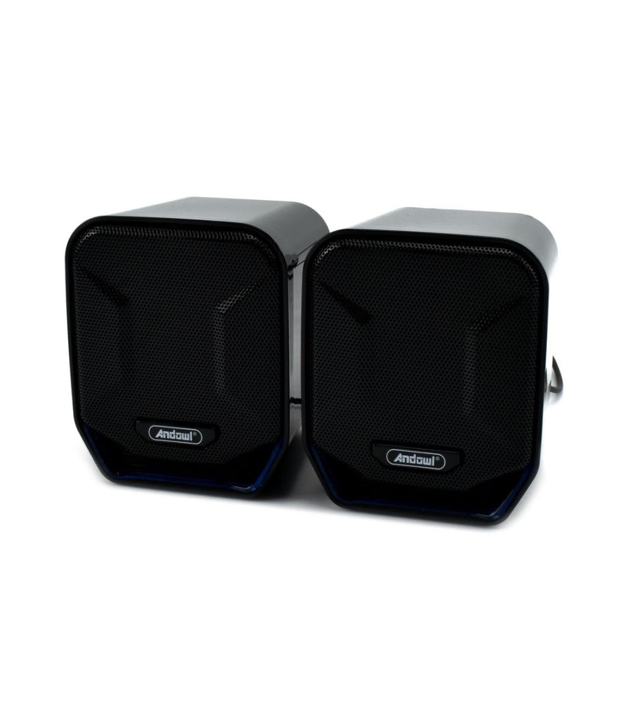 Mini Altoparlanti Casse Per Computer 3w Cablati Con Luce Rgb Led Q-yx17 Jack Usb         