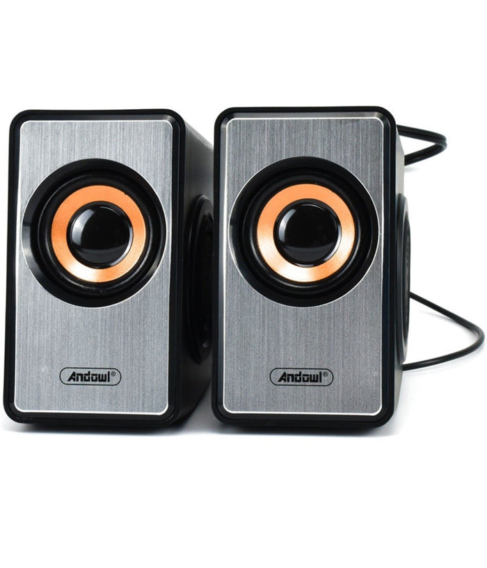 Mini Altoparlanti Per Computer 2.0 Cablati Con Potenza 3w Jack 3,5 Mm/usb Q-yx16         