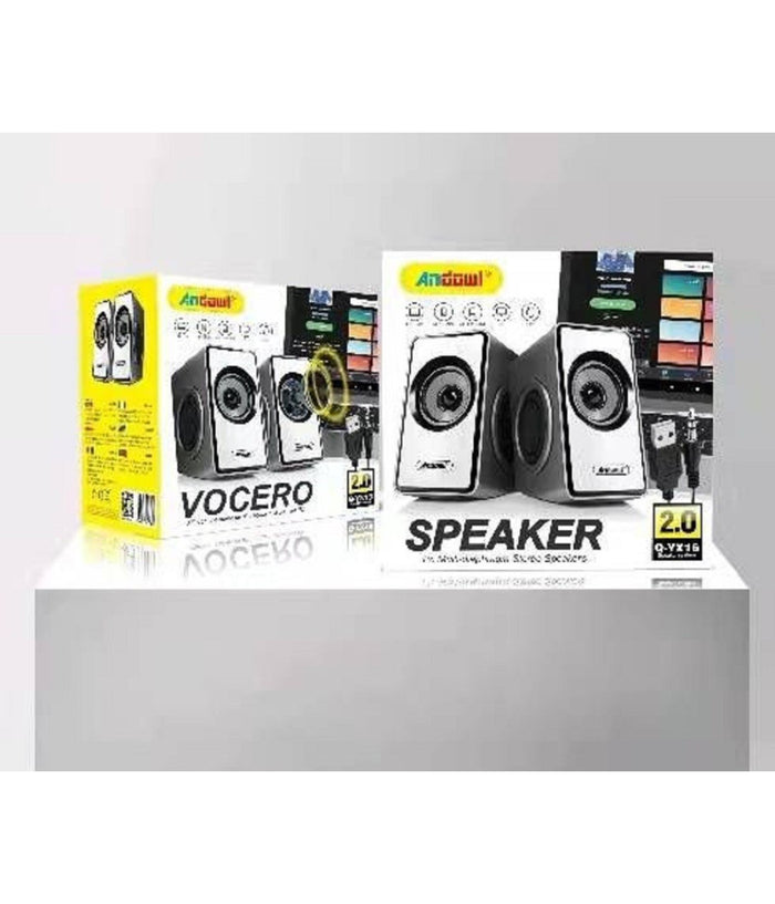 Mini Altoparlanti Per Computer 2.0 Cablati Con Potenza 3w Jack 3,5 Mm/usb Q-yx16         