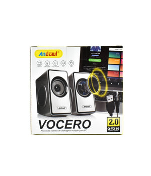 Mini Altoparlanti Per Computer 2.0 Cablati Con Potenza 3w Jack 3,5 Mm/usb Q-yx16         