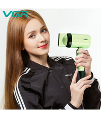 Mini Asciugacapelli Richiudibile 1200w Professionale 2 Velocità  Concentratore V-421         