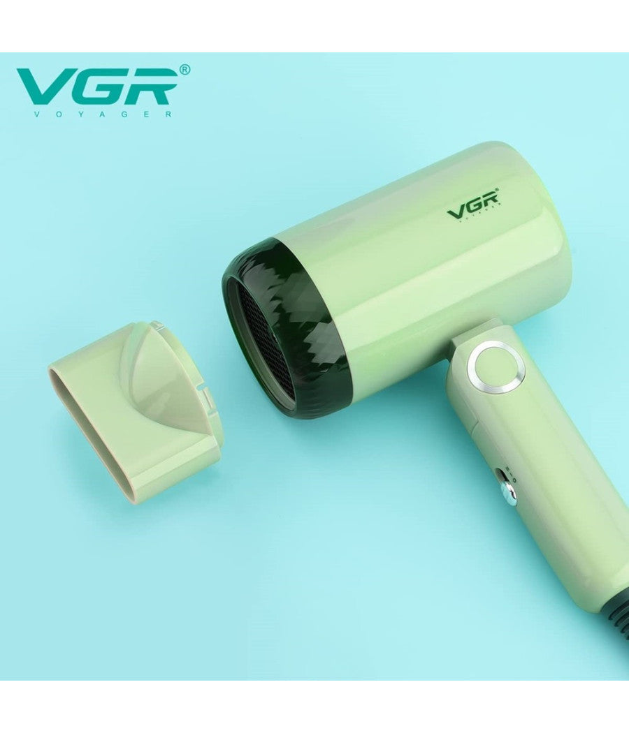 Mini Asciugacapelli Richiudibile 1200w Professionale 2 Velocità  Concentratore V-421         