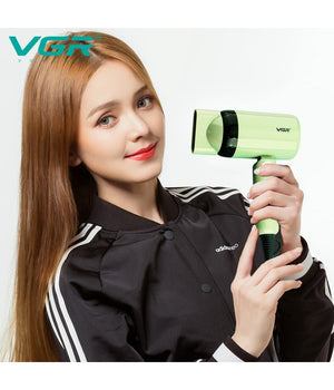 Mini Asciugacapelli Richiudibile 1200w Professionale 2 Velocità  Concentratore V-421         