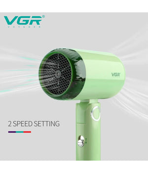 Mini Asciugacapelli Richiudibile 1200w Professionale 2 Velocità  Concentratore V-421         