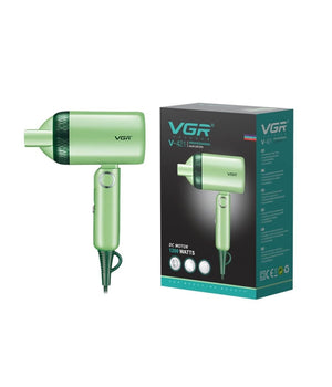 Mini Asciugacapelli Richiudibile 1200w Professionale 2 Velocità  Concentratore V-421         