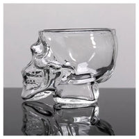 Mini Bicchiere In Vetro A Forma Di Teschio Per Shot Cichhetto Alcolici Barman         