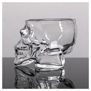Mini Bicchiere In Vetro A Forma Di Teschio Per Shot Cichhetto Alcolici Barman         