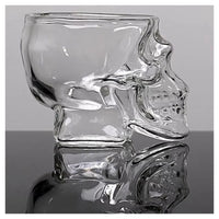 Mini Bicchiere In Vetro A Forma Di Teschio Per Shot Cichhetto Alcolici Barman         