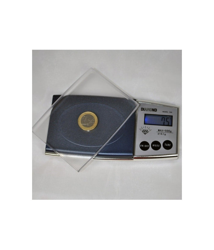 Mini Bilancia Bilancino Digitale Da 500 Gr A 0.1 Gr. Precisione Pesa Oro Vassoio         