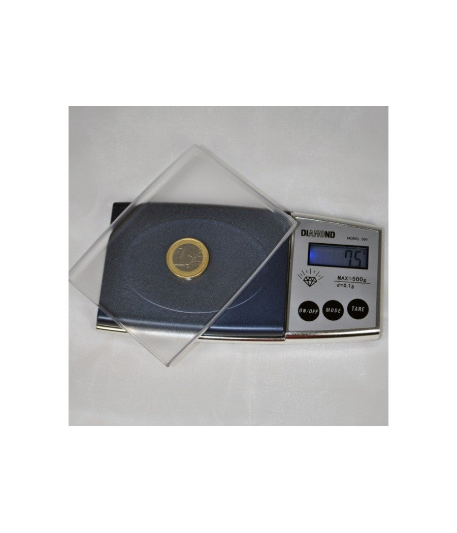 Mini Bilancia Bilancino Digitale Da 500 Gr A 0.1 Gr. Precisione Pesa Oro Vassoio         