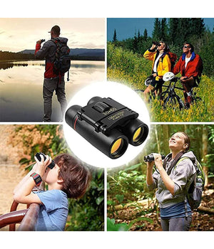 Mini Binocolo Cannocchiale Zoom 30 X 60 Visione Diurna E Notturna Pieghevole         