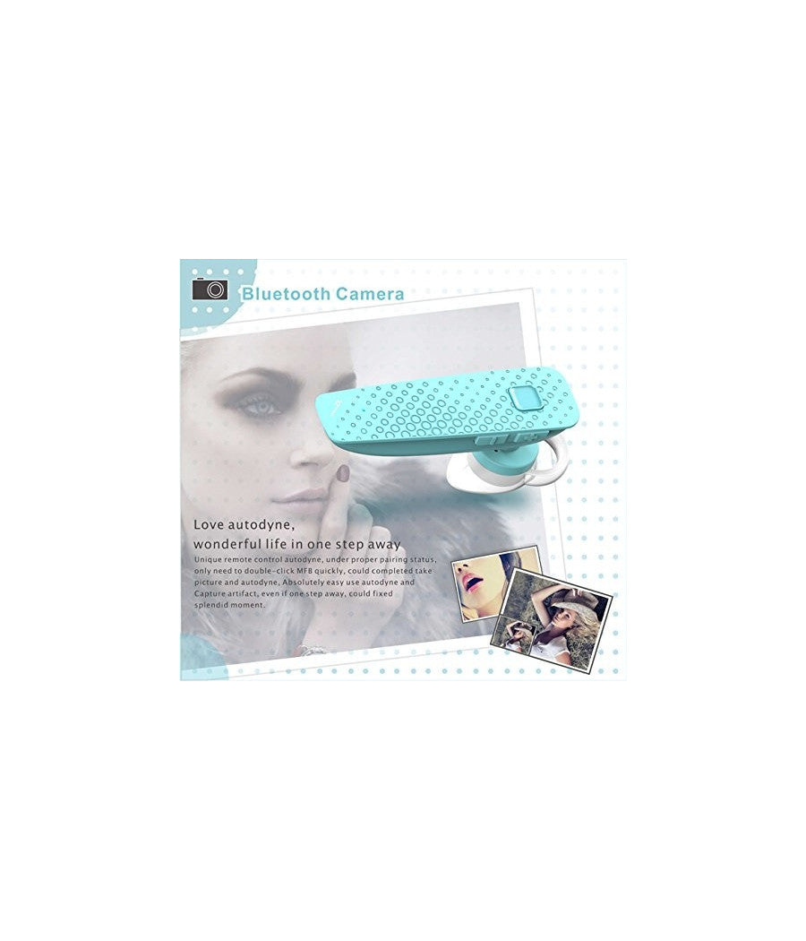 Mini Bluetooth Auricolare Wireles Senza Fili Con Controllo Fotocamera Smartphone         