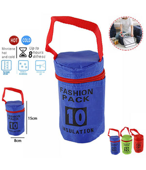 Mini Borsa Termica Portabottiglia Per Bambini Scuola 8 Ore Di Freschezza 50 Cl         