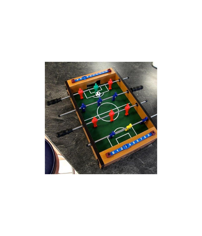 Mini Calcetto Da Tavolo Struttura In Legno E Sagome In Plastica Pallina Inclusa         