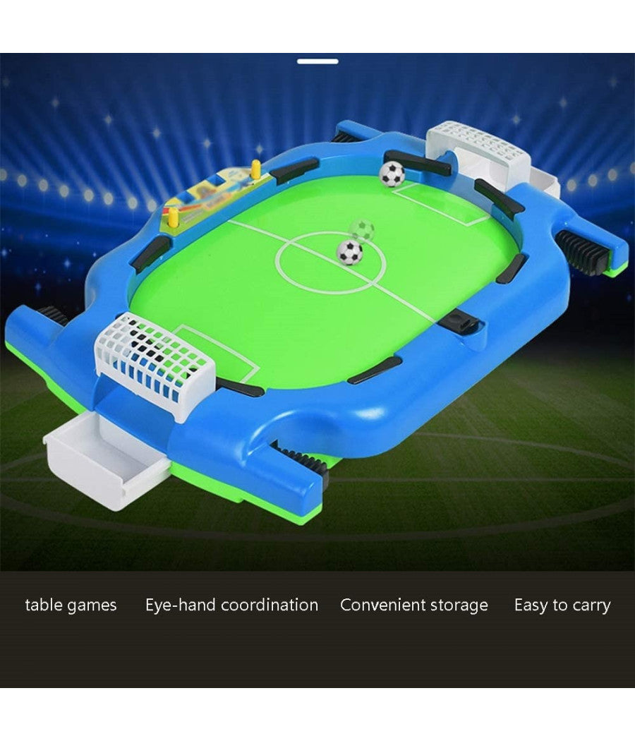 Mini Campo Da Calcio Balilla Da Tavolo Palline Gioco Interattivo Bambini Regali         