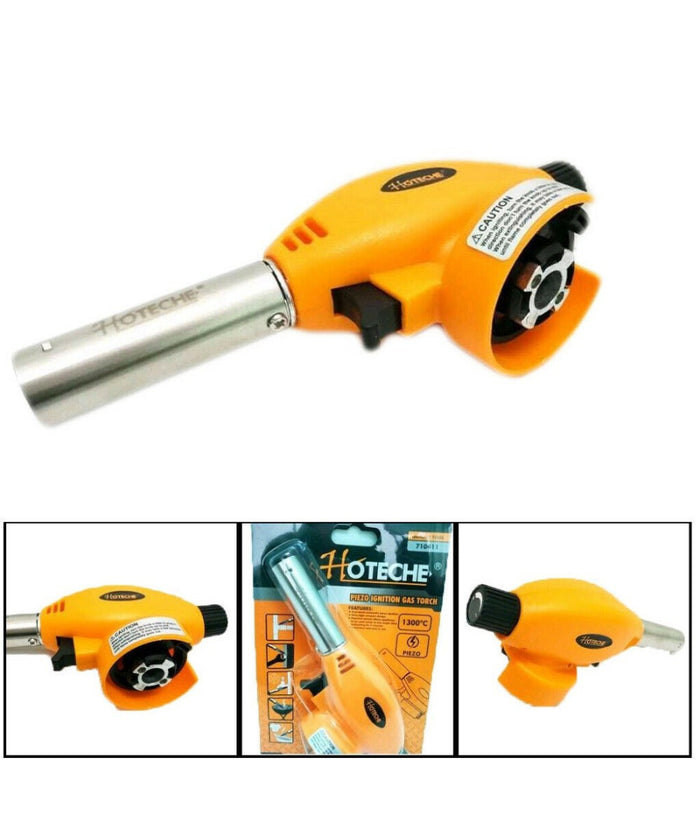 Mini Cannello Bruciatore Torcia A Gas Fiamma Saldatura Caramellatore Flambatore         