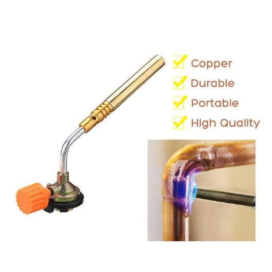 Trade Shop - Mini Cannello Saldatore A Gas Minisaldatore Torcia Fiamma Ossidrica Accensione -
