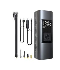 Mini Compressore Ad Aria Portatile Gonfiatore Ricaricabile Display Led Auto         