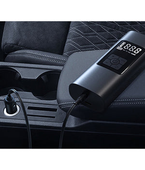 Mini Compressore Ad Aria Portatile Gonfiatore Ricaricabile Display Led Auto         