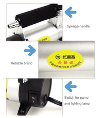 Mini Compressore Ad Aria Portatile Per Auto Moto Bici 12v Metallo         