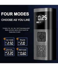 Mini Compressore Pompa Ad Aria Elettrica Auto Multifunzione Torcia Schermo Lcd         