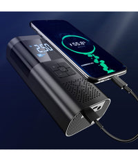 Mini Compressore Pompa Ad Aria Elettrica Auto Multifunzione Torcia Schermo Lcd         