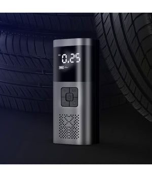 Mini Compressore Pompa Ad Aria Elettrica Auto Multifunzione Torcia Schermo Lcd         