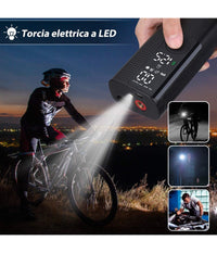 Mini Compressore Portatile Pompa Elettrica Aria Display Lcd Moto Auto Bici Palla         