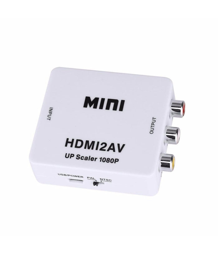 Mini Convertitore Adattatore Video Audio Da Hdmi Av Rca Hdmi2av 1080p         