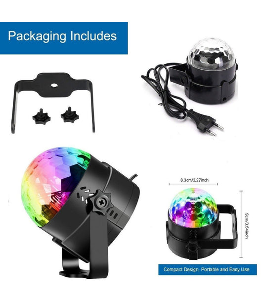 Mini Dj Laser Proiettore A Sfera Rgb Led Effetto Disco Luci Per Disco Bar         