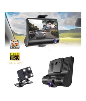 Mini Dvr Auto Full Hd 1080p Camera Monitor Lcd 4" Anteriore Posteriore Interna         