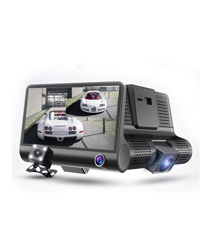 Mini Dvr Auto Full Hd 1080p Camera Monitor Lcd 4" Anteriore Posteriore Interna         