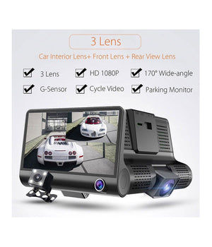 Mini Dvr Auto Full Hd 1080p Camera Monitor Lcd 4" Anteriore Posteriore Interna         