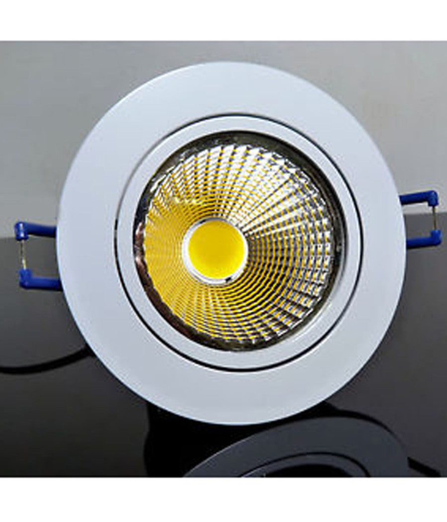 Mini Faretto Cob A Led Da Incasso 3w Luce Fredda Caldo Con Alette Cartongesso         