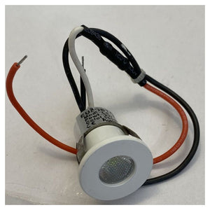 Trade Shop - Mini Faretto Led 2 Watt Incasso 3v-5v Luce Calda 3000k Punto Luce Diametro 20 Mm         