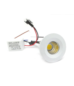 Mini Faretto Led Da Incasso 3w Cob 40mm Spot Incasso Molla Luce Calda Fredda  -bianco Caldo      -