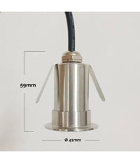 Mini Faretto Led Rgbw 24v Calpestabile Incasso 40 Mm Segnapassi 3w Rgb 4000k Dmx         