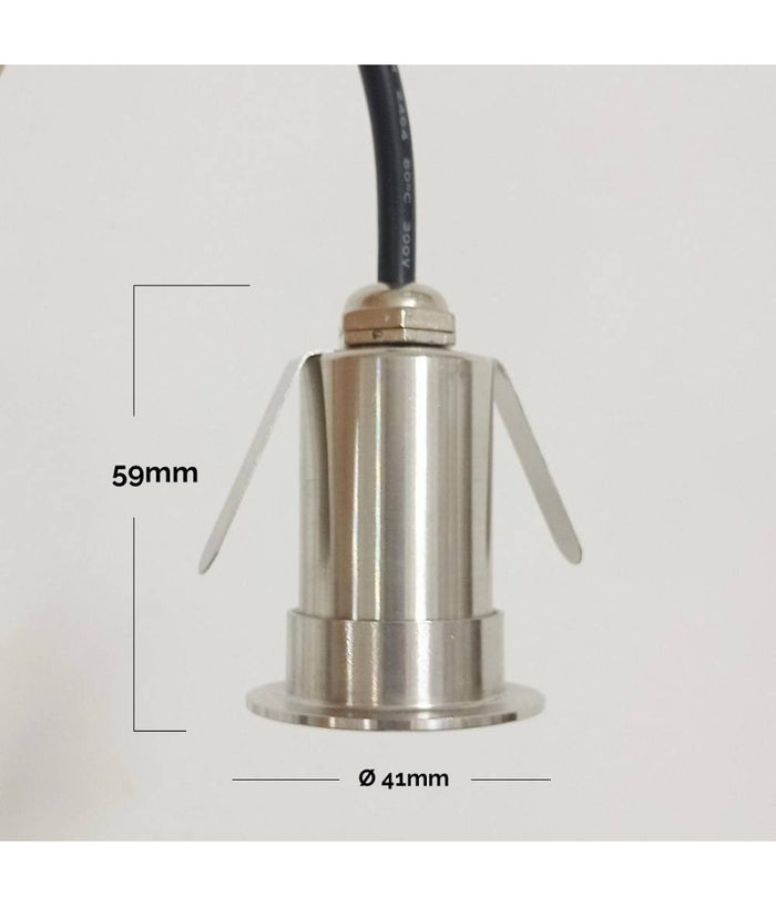 Mini Faretto Led Rgbw 24v Calpestabile Incasso 40 Mm Segnapassi 3w Rgb 4000k Dmx         